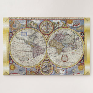Vintage Old World map Jigsaw Puzzle