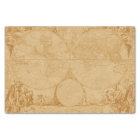 Vintage Old World Map Tan Decoupage