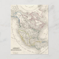 Vintage old world map - The Americas