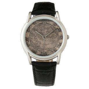Vintage Old World Map Watch