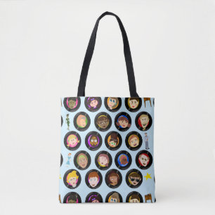 Vintage Oldies Top Hits Retro Art Records Music Tote Bag