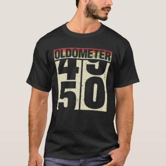 Vintage Oldometer 50 Years Old 50Th Birthday Men W T-Shirt