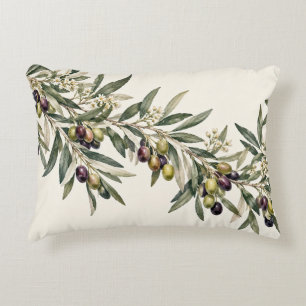Vintage Olive Branch Pillow