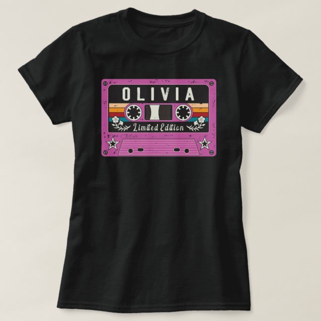 Vintage Olivia Nom T-shirt (Design devant)
