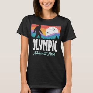 Vintage Olympic National Park Bigfoot Mountains 80 T-Shirt