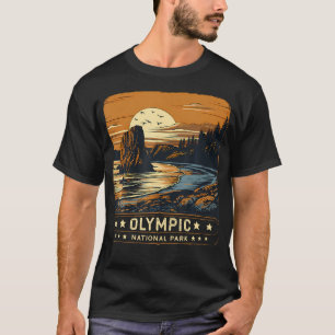 Vintage Olympic National Park Shirt Washington Adv
