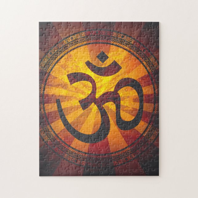Vintage Om Symbol Jigsaw Puzzle (Vertical)