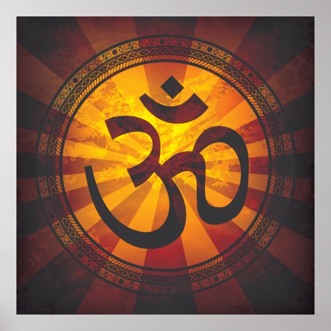 Vintage Om Symbol Print (Front)