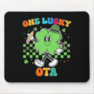 Vintage One Lucky Ota St Patrick Day School Istant Mouse Pad