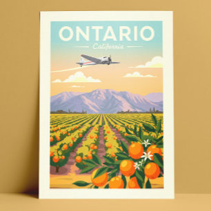 Vintage Ontario California Postcard