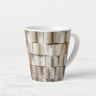 Vintage Open Books Book Pages Latte Mug