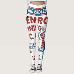 Vintage Open Road Running Club Retro Runner Tee Leggings