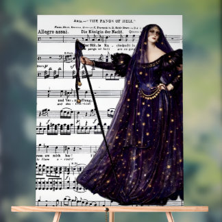 Vintage Opera Gothic Queen of the Night Art 