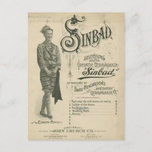 Vintage Opera Sinbad Postcard