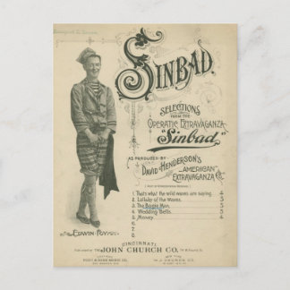 Vintage Opera Sinbad Postcard