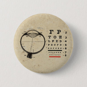 Vintage Ophthalmologist 2 Inch Round Button
