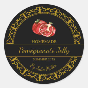Vintage or fait maison grenade Étiquette Jelly