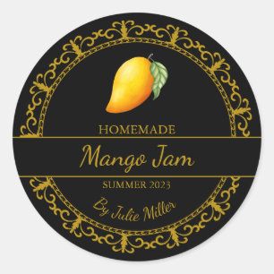 Vintage or maison Mango Jam noir Étiquette