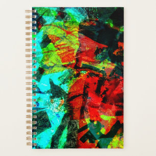 Vintage orange abstrait planificateur, calme profo