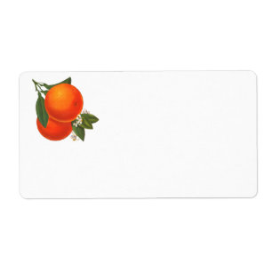 Vintage Orange Art Label