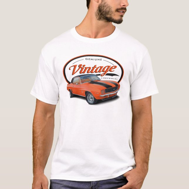 Vintage Orange Camaro T-Shirt (Front)