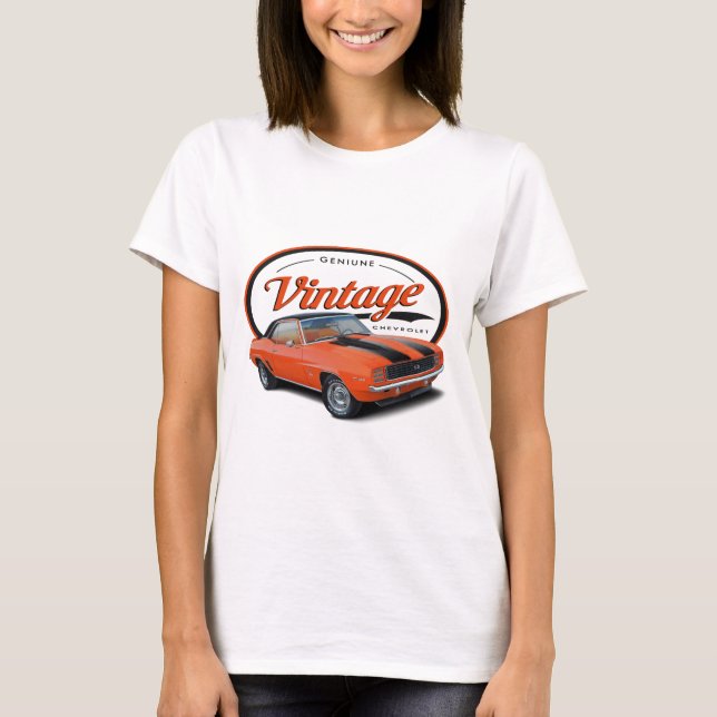 Vintage Orange Camaro T-Shirt (Front)