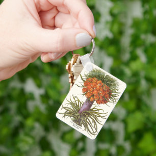 Vintage Orange Fritillaria Flowers Basilius Besler Keychain