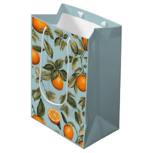 Vintage orange medium gift bag