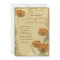 Vintage Orange Poppies Wedding Invitations