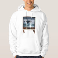 Vintage Orca Breaching Analog Television Design,