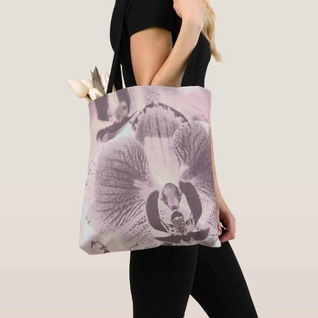 Vintage, Orchid Tote Bag (Close Up)