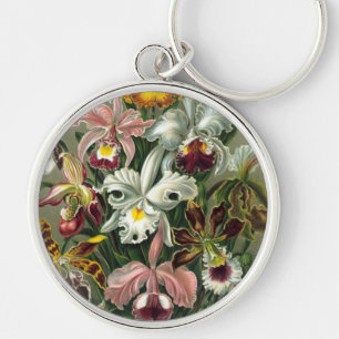 Vintage Orchids Keychain