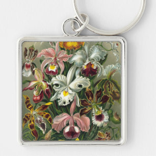 Vintage Orchids Keychain