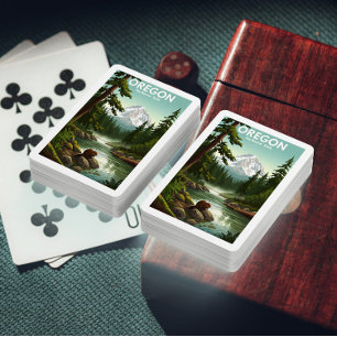 Vintage Oregon Playing Cards