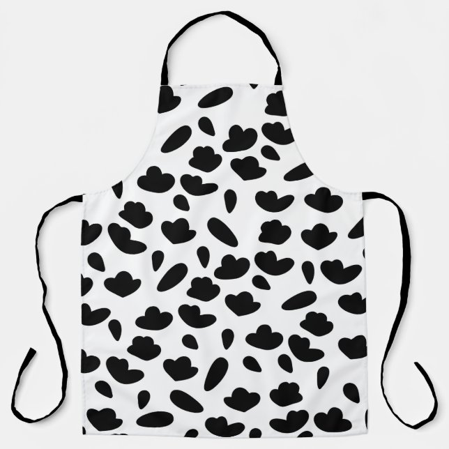 Vintage organic seamless abstract background, bota apron (Front)