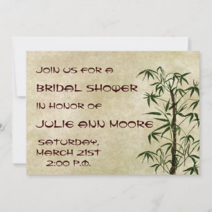 Vintage Oriental Bamboo 1 Invitation
