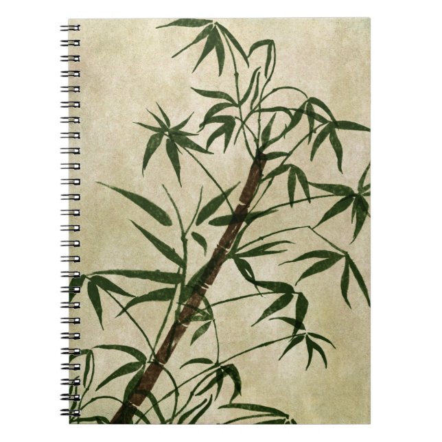Vintage Oriental Bamboo 1 Notebook (Front)