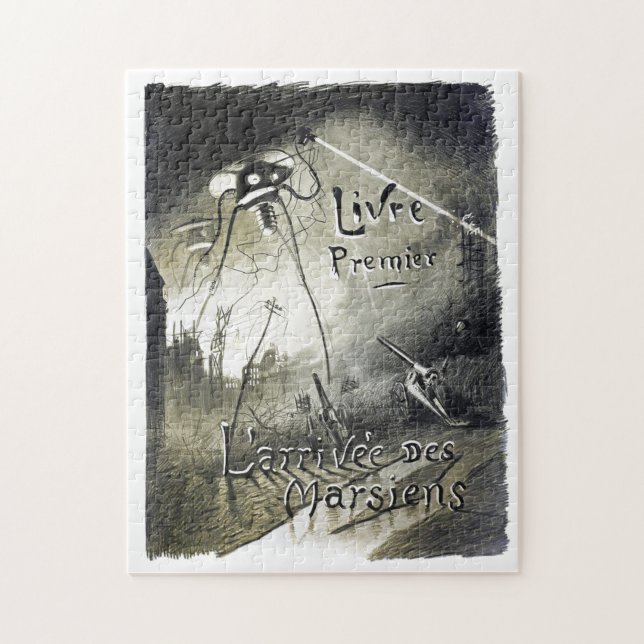Vintage original alien invasion jigsaw puzzle (Vertical)