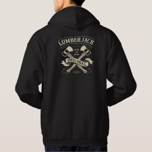 Vintage Original Lumberjack Crossed Axes Hoodie