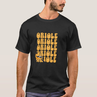 Vintage Oriole Bird Fan Supporter Birdwatcher Orni T-Shirt