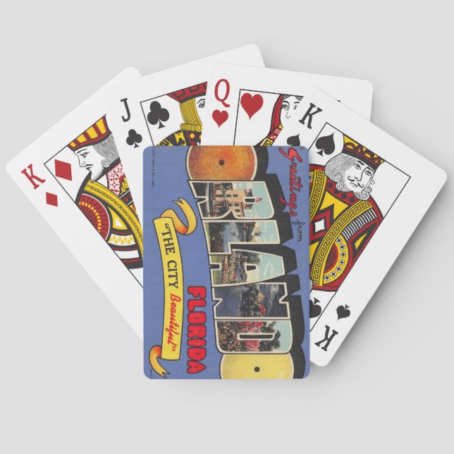 Vintage Orlando Florida Playing Cards (Back)