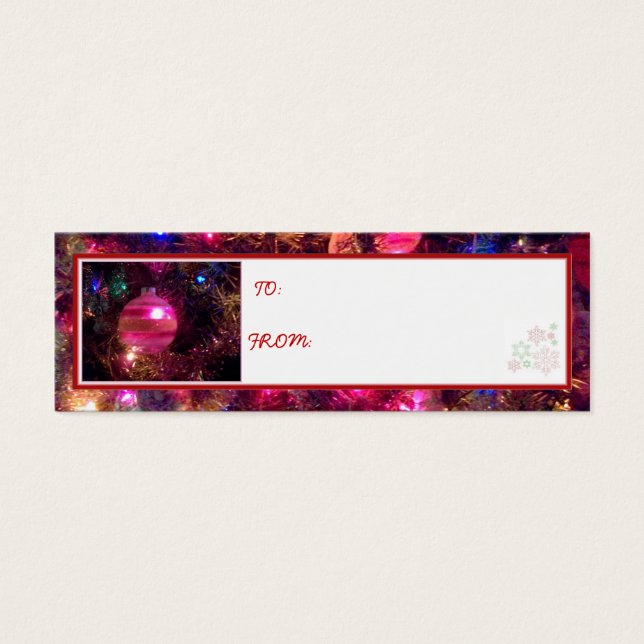 'Vintage Ornament' Holiday Gift Tags (Front)