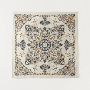 vintage ornament paisley Bandana Print, silk neck  Tapestry