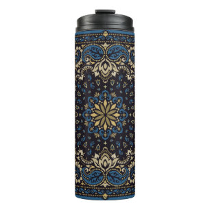 vintage ornament paisley Bandana Print, silk neck Thermal Tumbler