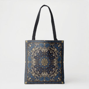 vintage ornament paisley Bandana Print, silk neck  Tote Bag