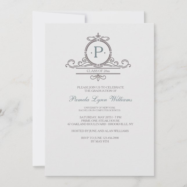 Vintage Ornamental 1 Invitation (Front)