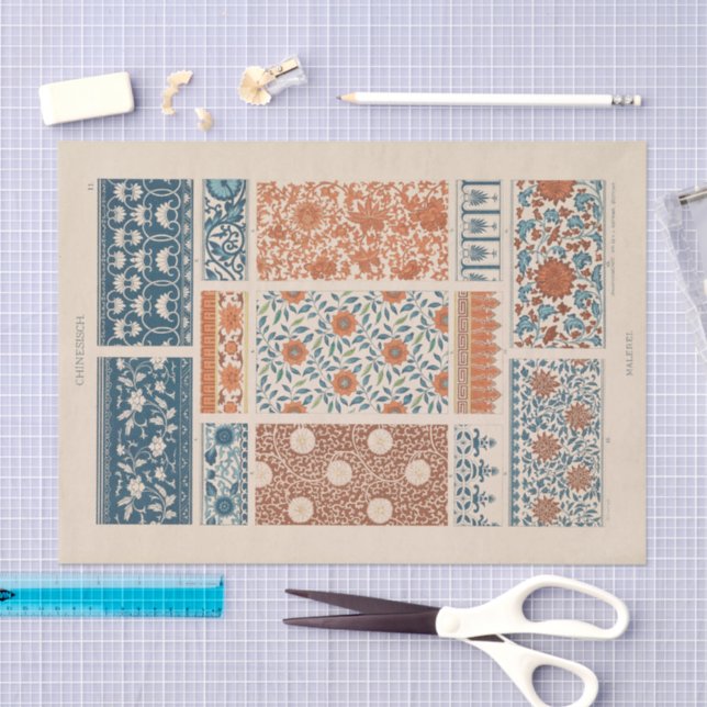 Vintage Ornamental Designs | Heinrich Dolmetsch Tissue Paper (Craft)