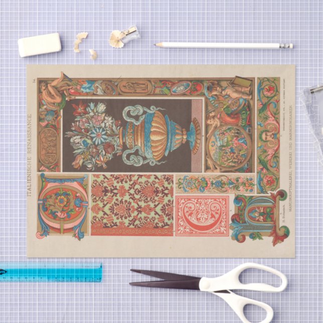 Vintage Ornamental Designs | Heinrich Dolmetsch Tissue Paper (Craft)