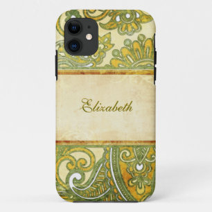 Vintage Ornamental Floral 3 iPhone 11 Case