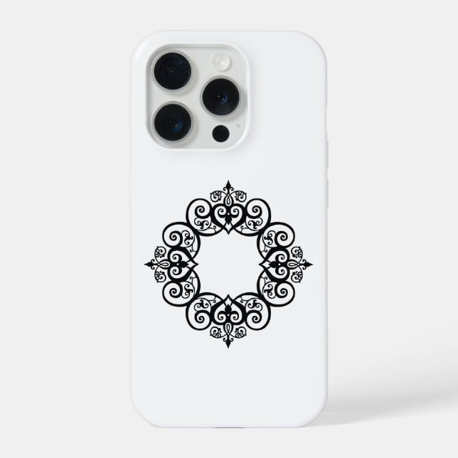 Vintage Ornamental Frame iPhone Case (Back)